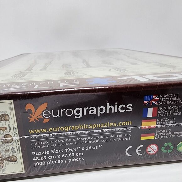 The Skeletal System Jigsaw Puzzle Eurographics 1000 Piece EG 60003970 Sealed - Picture 3 of 7